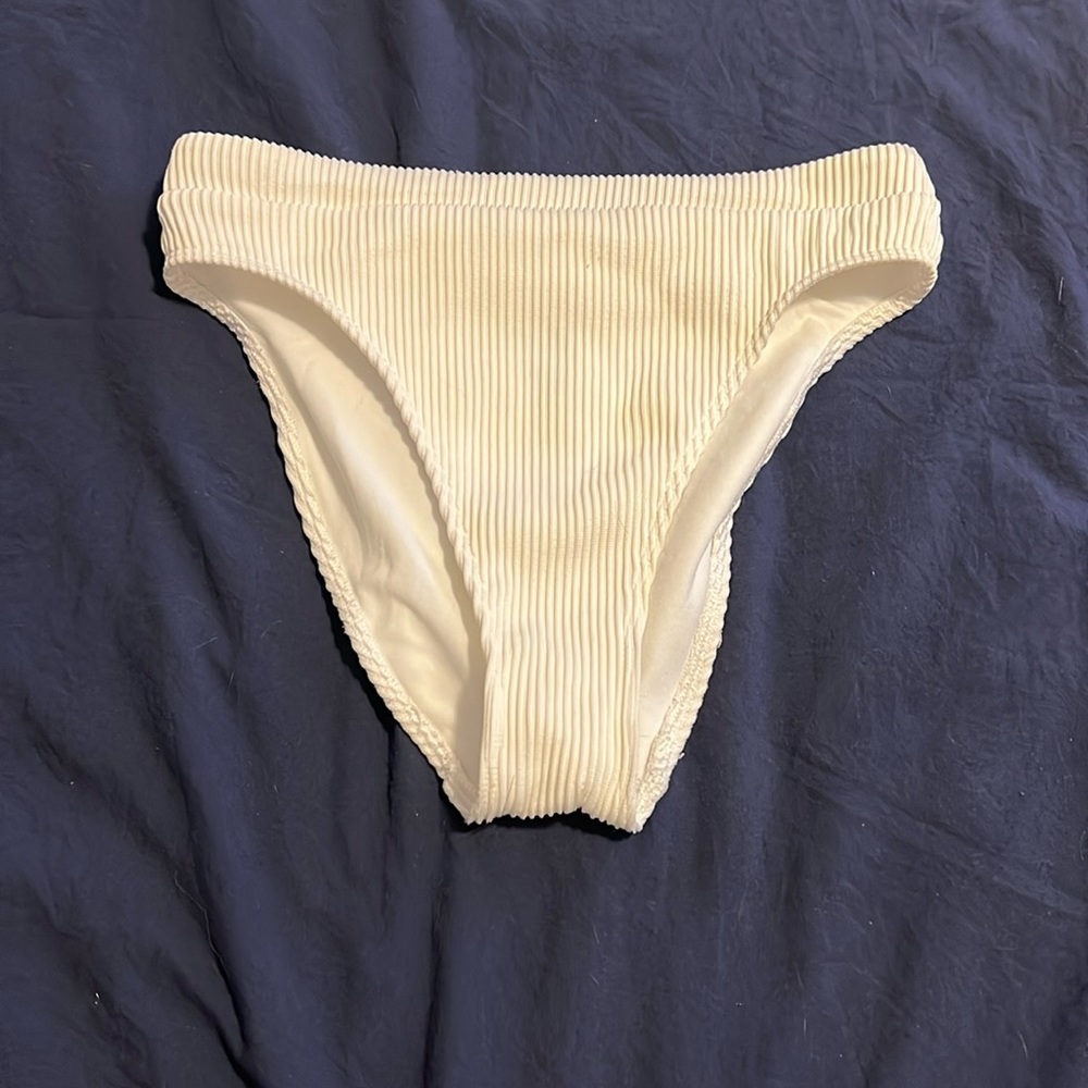 White ripped Hollister bikini bottom